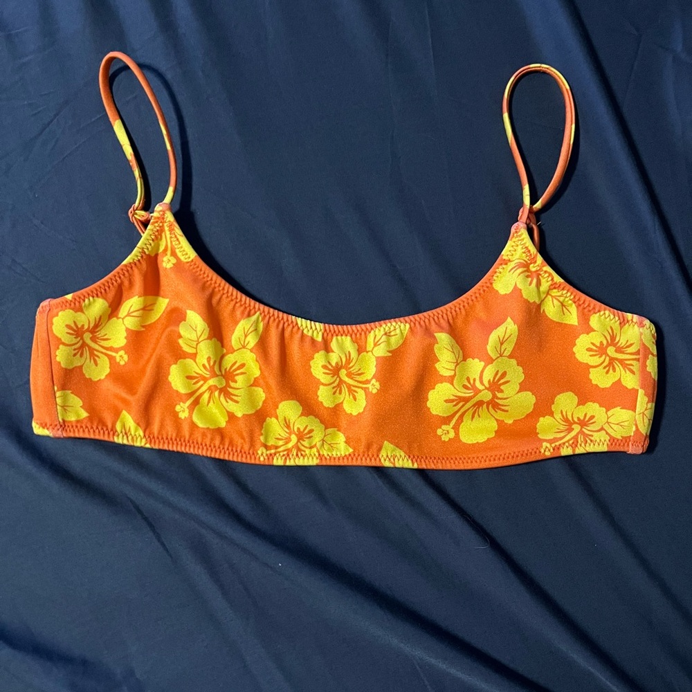 LA hearts by PacSun Orange California Bikini Top size a medium